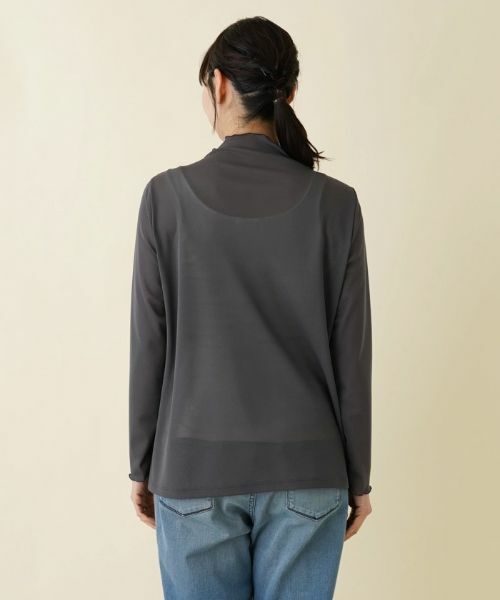 Leilian PLUS HOUSE / レリアンプラスハウス カットソー | パワーネット長袖カットソー【プラス企画】 | 詳細12