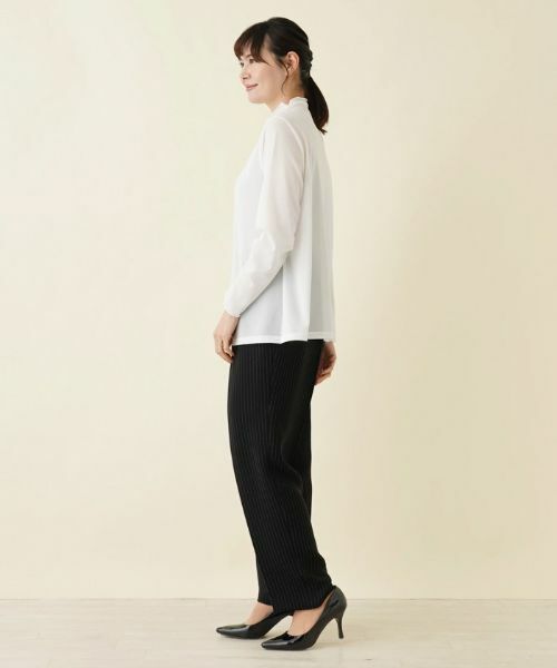 Leilian PLUS HOUSE / レリアンプラスハウス カットソー | パワーネット長袖カットソー【プラス企画】 | 詳細2