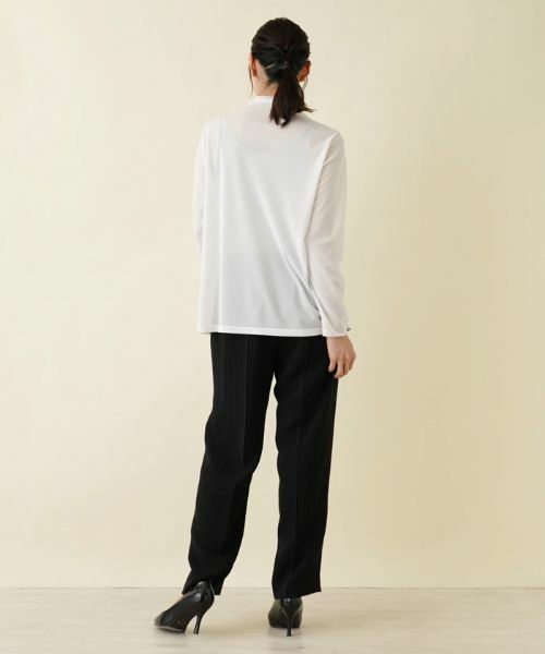 Leilian PLUS HOUSE / レリアンプラスハウス カットソー | パワーネット長袖カットソー【プラス企画】 | 詳細3