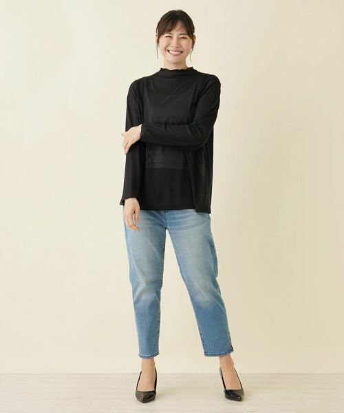 Leilian PLUS HOUSE / レリアンプラスハウス カットソー | パワーネット長袖カットソー【プラス企画】 | 詳細4