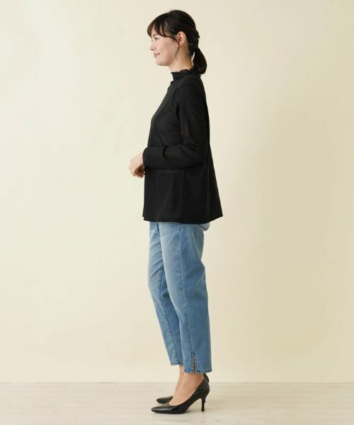 Leilian PLUS HOUSE / レリアンプラスハウス カットソー | パワーネット長袖カットソー【プラス企画】 | 詳細5