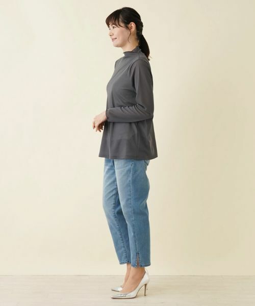 Leilian PLUS HOUSE / レリアンプラスハウス カットソー | パワーネット長袖カットソー【プラス企画】 | 詳細8