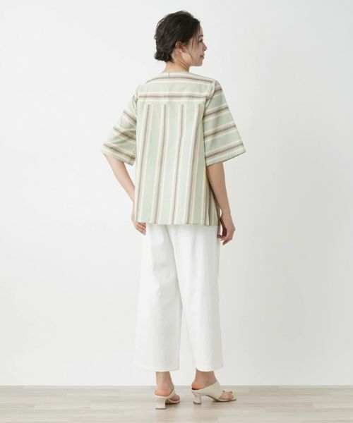 Leilian PLUS HOUSE / レリアンプラスハウス シャツ・ブラウス | 六分袖シャツブラウス【BOURGE】 | 詳細3