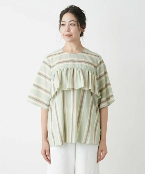 Leilian PLUS HOUSE / レリアンプラスハウス シャツ・ブラウス | 六分袖シャツブラウス【BOURGE】 | 詳細4