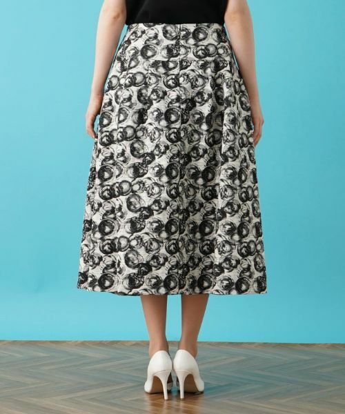 Leilian PLUS HOUSE / レリアンプラスハウス ミニ・ひざ丈スカート | フレアスカート【BOURGE】 | 詳細10