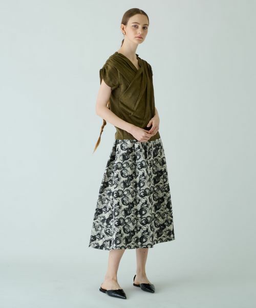 Leilian PLUS HOUSE / レリアンプラスハウス ミニ・ひざ丈スカート | フレアスカート【BOURGE】 | 詳細3