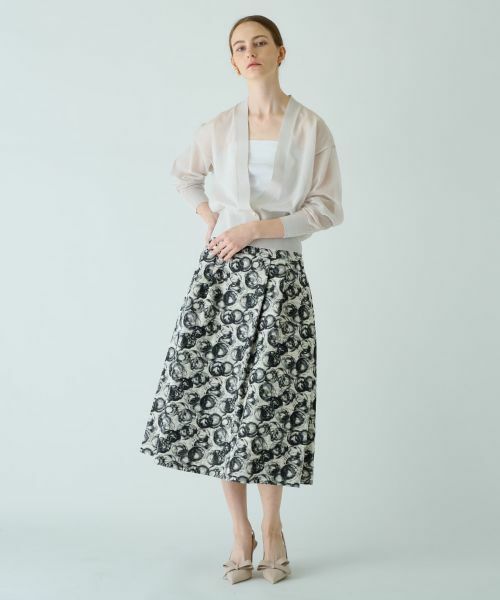 Leilian PLUS HOUSE / レリアンプラスハウス ミニ・ひざ丈スカート | フレアスカート【BOURGE】 | 詳細4