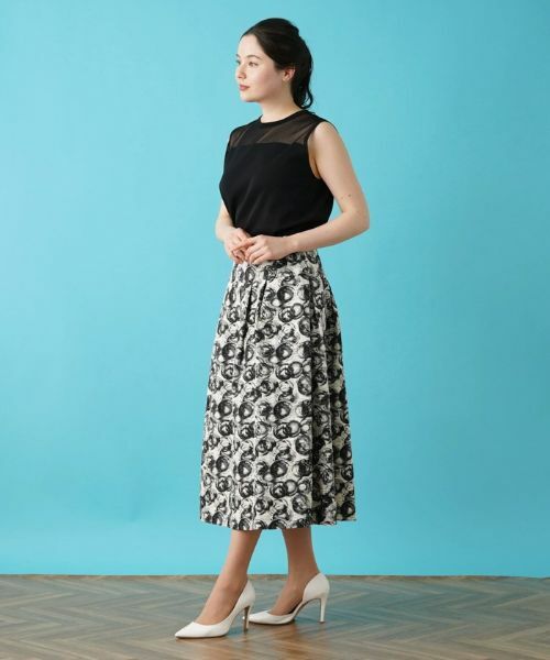 Leilian PLUS HOUSE / レリアンプラスハウス ミニ・ひざ丈スカート | フレアスカート【BOURGE】 | 詳細6