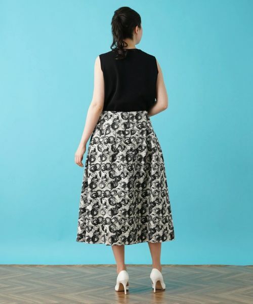 Leilian PLUS HOUSE / レリアンプラスハウス ミニ・ひざ丈スカート | フレアスカート【BOURGE】 | 詳細7