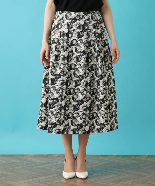 Leilian PLUS HOUSE / レリアンプラスハウス ミニ・ひざ丈スカート | フレアスカート【BOURGE】 | 詳細8