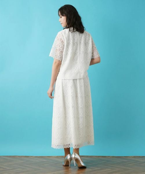 Leilian PLUS HOUSE / レリアンプラスハウス ミニ・ひざ丈スカート | レースミッドカーフ丈スカート【BOURGE】 | 詳細17