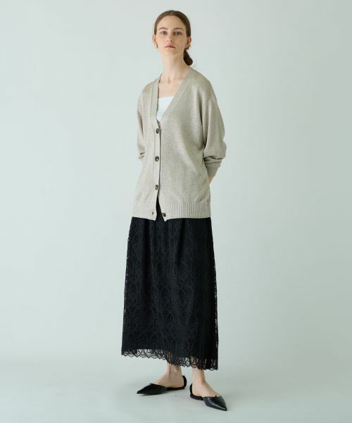 Leilian PLUS HOUSE / レリアンプラスハウス ミニ・ひざ丈スカート | レースミッドカーフ丈スカート【BOURGE】 | 詳細2