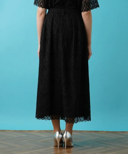 Leilian PLUS HOUSE / レリアンプラスハウス ミニ・ひざ丈スカート | レースミッドカーフ丈スカート【BOURGE】 | 詳細8
