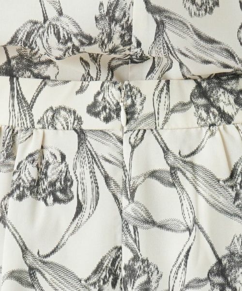 Leilian PLUS HOUSE / レリアンプラスハウス ミニ・ひざ丈スカート | プリントロングフレアスカート【BOURGE】 | 詳細10