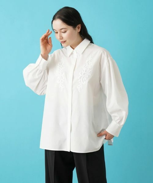 Leilian PLUS HOUSE / レリアンプラスハウス シャツ・ブラウス | リボンタイブラウス【BOURGE】 | 詳細12