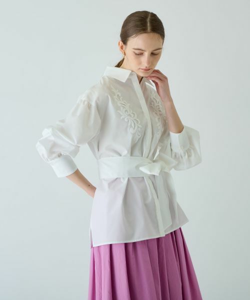 Leilian PLUS HOUSE / レリアンプラスハウス シャツ・ブラウス | リボンタイブラウス【BOURGE】 | 詳細2