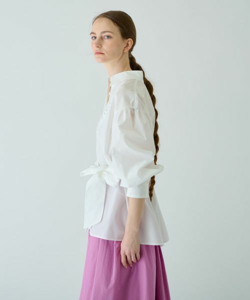 Leilian PLUS HOUSE / レリアンプラスハウス シャツ・ブラウス | リボンタイブラウス【BOURGE】 | 詳細3