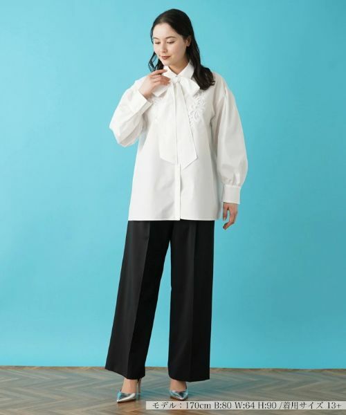 Leilian PLUS HOUSE / レリアンプラスハウス シャツ・ブラウス | リボンタイブラウス【BOURGE】 | 詳細6