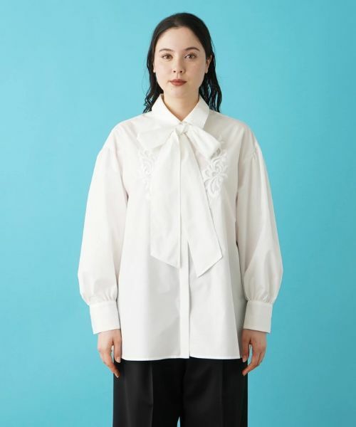 Leilian PLUS HOUSE / レリアンプラスハウス シャツ・ブラウス | リボンタイブラウス【BOURGE】 | 詳細9