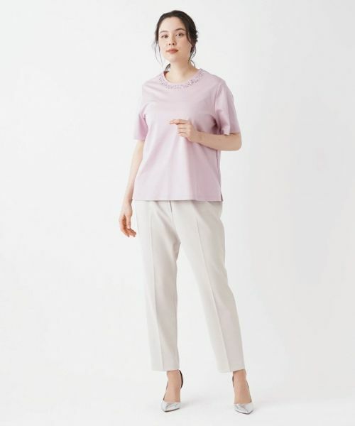 Leilian PLUS HOUSE / レリアンプラスハウス その他パンツ | 【はっ水】洗えるテーパードパンツ | 詳細1