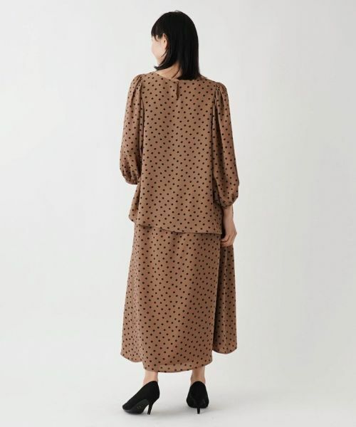 Leilian PLUS HOUSE / レリアンプラスハウス シャツ・ブラウス | 【セットアップ対応商品】ドット柄プルオーバーブラウス【Leilian WHITE LABEL】【BOURGE】 | 詳細13