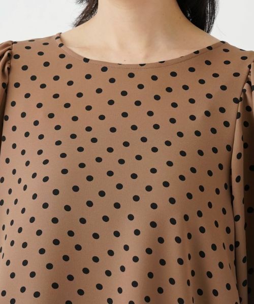 Leilian PLUS HOUSE / レリアンプラスハウス シャツ・ブラウス | 【セットアップ対応商品】ドット柄プルオーバーブラウス【Leilian WHITE LABEL】【BOURGE】 | 詳細17
