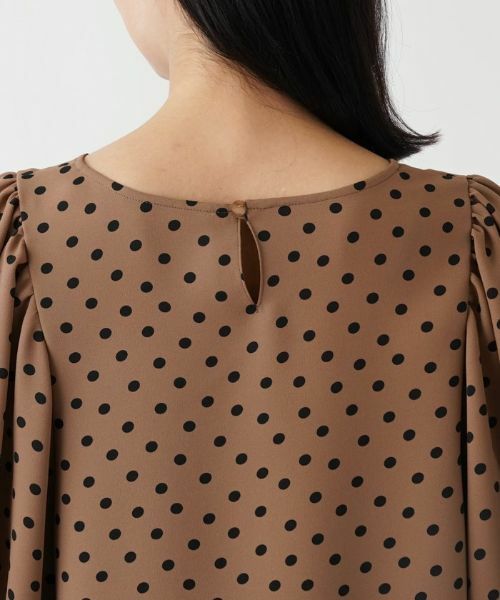 Leilian PLUS HOUSE / レリアンプラスハウス シャツ・ブラウス | 【セットアップ対応商品】ドット柄プルオーバーブラウス【Leilian WHITE LABEL】【BOURGE】 | 詳細18