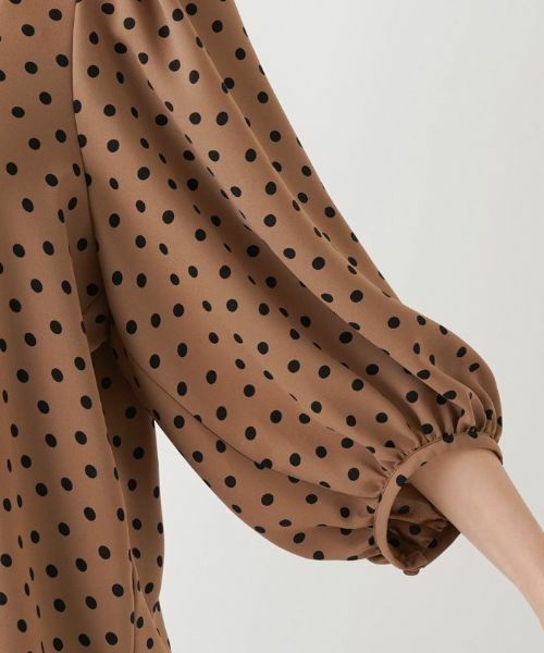 Leilian PLUS HOUSE / レリアンプラスハウス シャツ・ブラウス | 【セットアップ対応商品】ドット柄プルオーバーブラウス【Leilian WHITE LABEL】【BOURGE】 | 詳細19