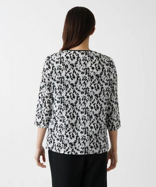 Leilian PLUS HOUSE / レリアンプラスハウス カットソー | ジオメトリック柄カットソー | 詳細10