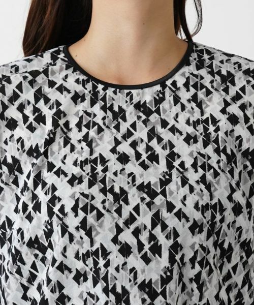 Leilian PLUS HOUSE / レリアンプラスハウス カットソー | ジオメトリック柄カットソー | 詳細11