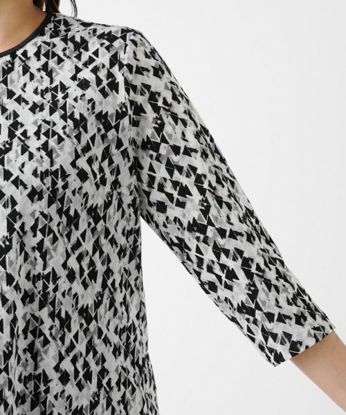 Leilian PLUS HOUSE / レリアンプラスハウス カットソー | ジオメトリック柄カットソー | 詳細13