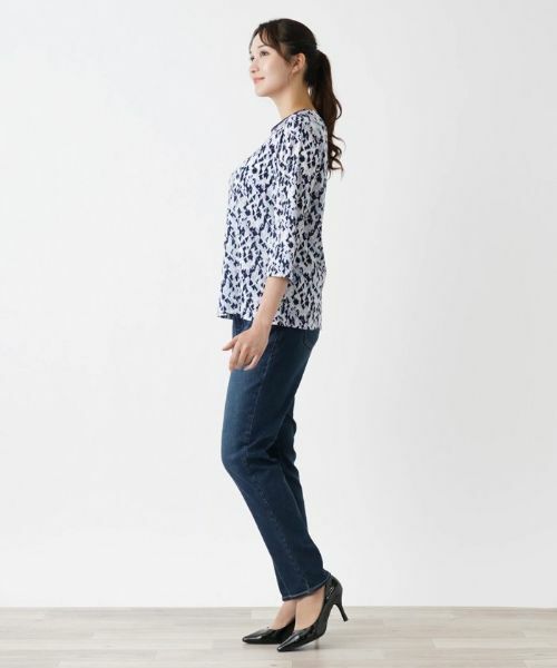 Leilian PLUS HOUSE / レリアンプラスハウス カットソー | ジオメトリック柄カットソー | 詳細2