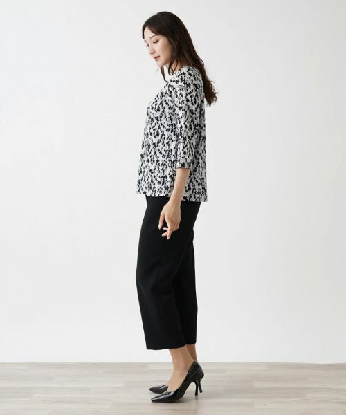 Leilian PLUS HOUSE / レリアンプラスハウス カットソー | ジオメトリック柄カットソー | 詳細6