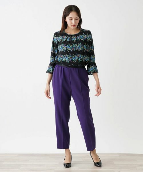 Leilian PLUS HOUSE / レリアンプラスハウス その他パンツ | リラクシーテーパードパンツ | 詳細1