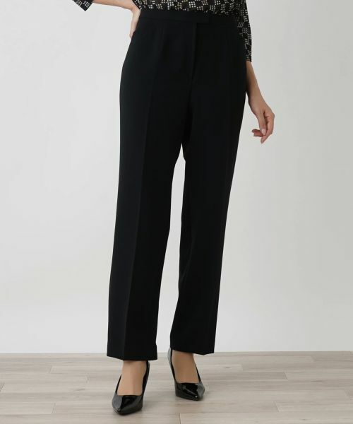 Leilian PLUS HOUSE / レリアンプラスハウス その他パンツ | ストレートパンツ(ブラック)