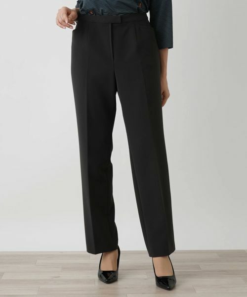 Leilian PLUS HOUSE / レリアンプラスハウス その他パンツ | ストレートパンツ(チャコールグレー)