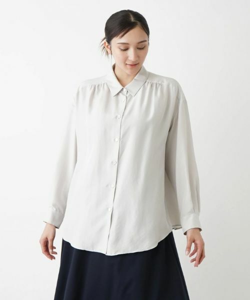 Leilian PLUS HOUSE / レリアンプラスハウス シャツ・ブラウス | リボンタイ付きシルクブラウス【BOURGE】 | 詳細4