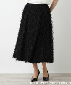 Leilian PLUS HOUSE / レリアンプラスハウス ミニ・ひざ丈スカート | フェザーフレアスカート【BOURGE】