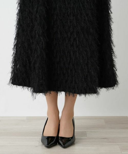 Leilian PLUS HOUSE / レリアンプラスハウス ミニ・ひざ丈スカート | フェザーフレアスカート【BOURGE】 | 詳細11
