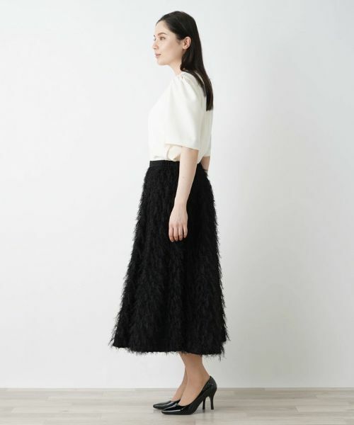 Leilian PLUS HOUSE / レリアンプラスハウス ミニ・ひざ丈スカート | フェザーフレアスカート【BOURGE】 | 詳細3