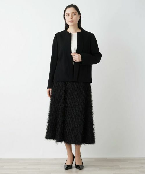 Leilian PLUS HOUSE / レリアンプラスハウス ミニ・ひざ丈スカート | フェザーフレアスカート【BOURGE】 | 詳細5