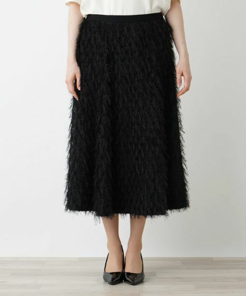 Leilian PLUS HOUSE / レリアンプラスハウス ミニ・ひざ丈スカート | フェザーフレアスカート【BOURGE】 | 詳細6