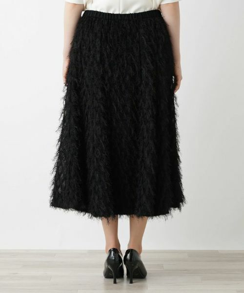 Leilian PLUS HOUSE / レリアンプラスハウス ミニ・ひざ丈スカート | フェザーフレアスカート【BOURGE】 | 詳細8