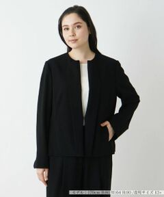 Leilian PLUS HOUSE / レリアンプラスハウス テーラードジャケット | ノーカラージャケット【BOURGE】