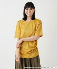 Leilian PLUS HOUSE / レリアンプラスハウス カットソー | ラウンドネック五分袖カットソー【BOURGE】