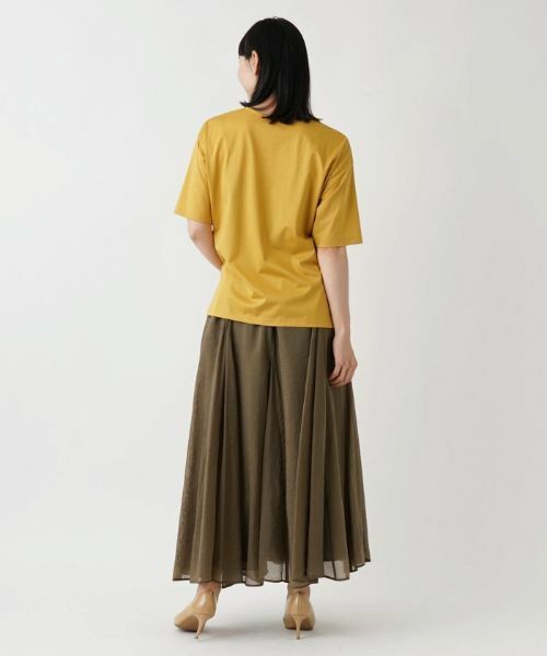 Leilian PLUS HOUSE / レリアンプラスハウス カットソー | ラウンドネック五分袖カットソー【BOURGE】 | 詳細3