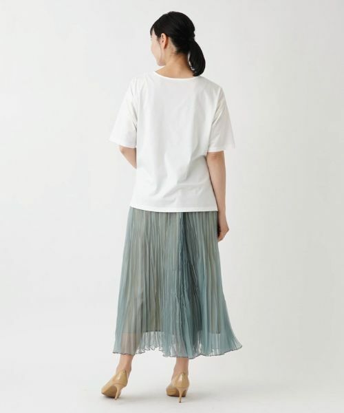 Leilian PLUS HOUSE / レリアンプラスハウス カットソー | ラウンドネック五分袖カットソー【BOURGE】 | 詳細6