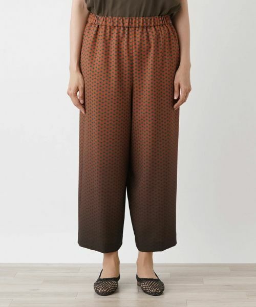 Leilian PLUS HOUSE / レリアンプラスハウス その他パンツ | 小紋柄クロップドワイドパンツ | 詳細4