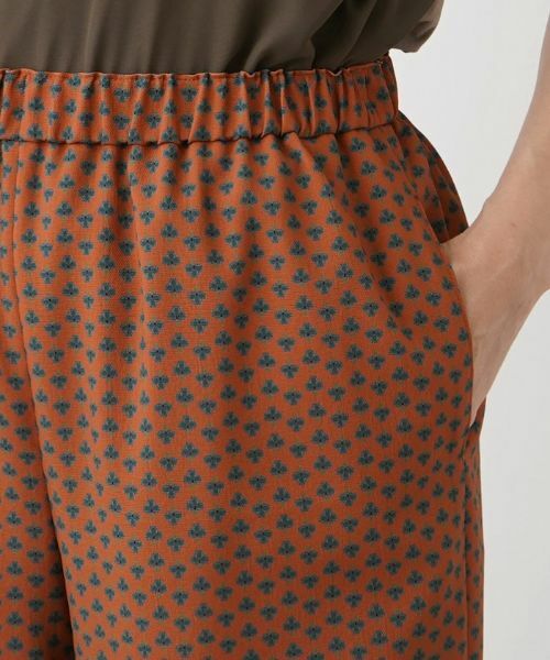 Leilian PLUS HOUSE / レリアンプラスハウス その他パンツ | 小紋柄クロップドワイドパンツ | 詳細8