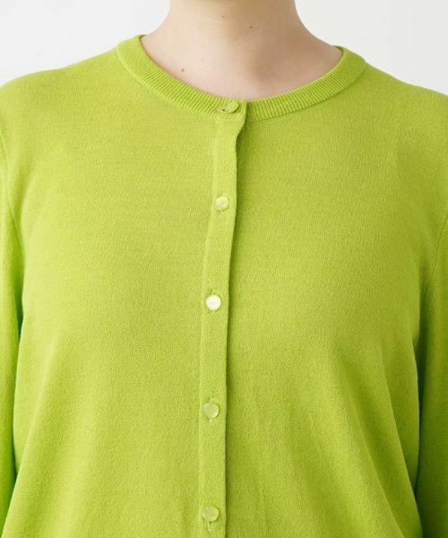 Leilian PLUS HOUSE / レリアンプラスハウス カーディガン・ボレロ | シアークルーネックニットカーディガン | 詳細7